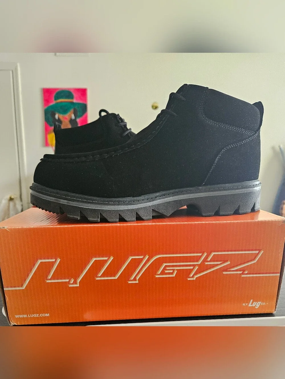 Lugz Black Chukka Fringe Boots